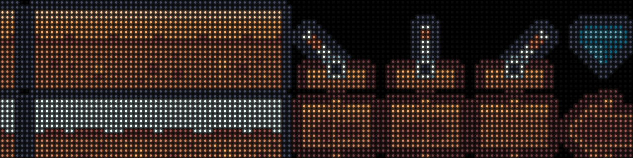 Kenney sprites, a scene from the demo card